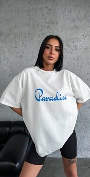 Жіноча футболка Paradise колір білий 455865 455865 фото