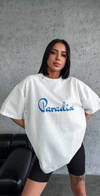 Жіноча футболка Paradise колір білий р.M 455865 455865 фото