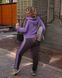 Жіночий прогулянковий костюм двонитка колір лаванда-графіт р.50/52 439271 439271 фото 2