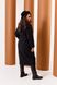 Женское пальто из кашемира на подкладке с поясом черного цвета р.48/50 376114 376114 фото 2