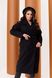 Женское пальто из кашемира на подкладке с поясом черного цвета р.48/50 376114 376114 фото 3
