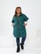 Жіночий стьоганий жилет на синтепоні темно-зеленого кольору (376069) 376058 фото 2