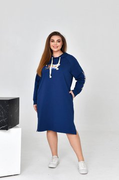 Жіноча сукня спорт з капюшоном колір синій 454331 454331 фото