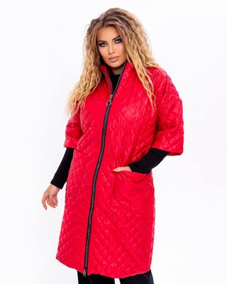 Женская куртка-пальто из плащевки р.60 377500 377500 фото
