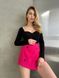 Женская юбка-шорты из кашемира цвет малина р.42/44 452377 452377 фото 2