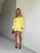 Женское платье мини из муслина цвет желтый р.42/44 459595 459595 фото