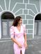 Женское платье с рукавом розового цвета р.L 385645 385645 фото 5