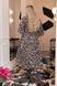 Женское свободное платье из софта цвет бежевый-черный р.58/60 450716 450716 фото 2