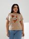 Женская футболка FACE цвет бежевый р.42/46 433036 433036 фото
