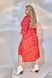 Жіноча вільна сукня із софту колір червоний р.50/52 449677 449677 фото 3