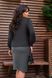 Женская блуза с рюшами на пуговицах цвет черный р.48/50 440822 440822 фото