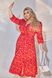Жіноча вільна сукня із софту колір червоний р.50/52 449677 449677 фото 4