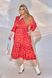 Жіноча вільна сукня із софту колір червоний р.50/52 449677 449677 фото 1