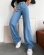 Женские джинсы палаццо цвет голубой р.25 448908 448908 фото