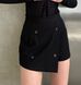 Женская юбка-шорты из кашемира цвет черный р.42/44 452376 452376 фото