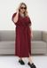 Женское платье-халат свободного кроя цвет бордовый р.62/64 452243 452243 фото 1