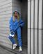 Женский спортивный костюм на флисе цвет синий р.42/44 448214 448214 фото 3