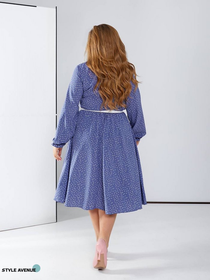 Женское свободное платье из софта цвет фиолетовый р.42/46 450390 450390 фото