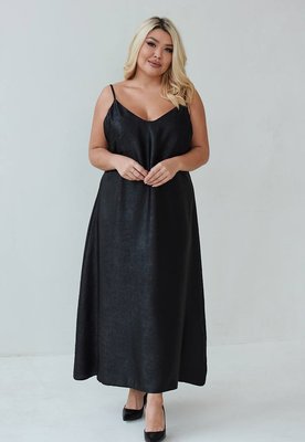 Женское платье комбинация цвет черный р.54/56 448802 448802 фото