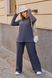 Жіночий костюм прогулянковий трикотаж мустанг графітового кольору р.48/50 396413 406026 фото