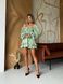 Женское платье мини из муслина цвет оливковый р.42/44 459594 459594 фото