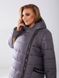 Женская куртка-пальто из плащевки цвет графит р.56/58 448515 448515 фото 4