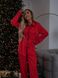 Женская пижама-тройка цвет красный р.46/48 447143 447143 фото 5