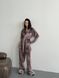 Женская пижама двойка плюш велюр цвет мокко р.46/48 452620 452620 фото 1