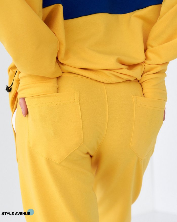 Спортивный костюм унисекс Украина штани желтые р.XL 444391 444391 фото