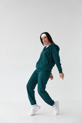 Женский спортивный костюм цвет зелёный р.M 408325 408325 фото