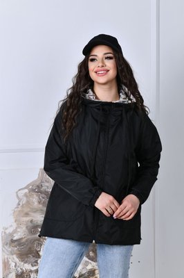 Женская куртка цвет черный р.56/58 421248 421248 фото