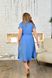 Женское платье с юбкой клеш цвет голубой р.52 454213 454213 фото 3