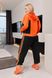 Женский костюм двойка цвет оранжевый-черный р.50/52 453124 453124 фото 4