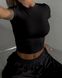 Женский костюм топ и брюки палаццо цвет черный р.42/44 452538 452538 фото 2