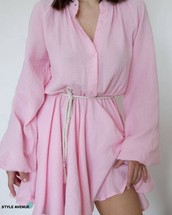 Женское платье из муслина «Milana» цвет розовый р.M 455519 455519 фото