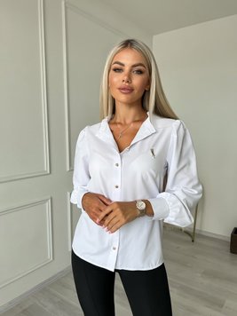 Жіноча блузка софт колір білий 454226 454226 фото