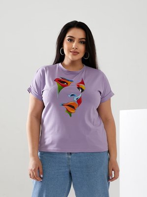 Женская футболка FACE цвет лавандовый р.42/46 433035 433035 фото