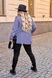 Женский пиджак на подкладке с накладными карманами голубой р.56/58 384662 384662 фото 2