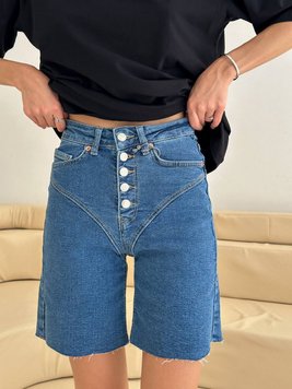 Жіночі джинсові шорти колір синій 452679 452679 фото