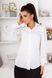 Женская блуза с рукавами из легкого шифона белого цвета р.44/46 382920 382920 фото 1