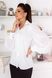 Женская блуза с рукавами из легкого шифона белого цвета р.44/46 382920 382920 фото 2