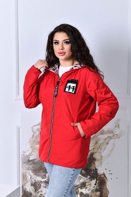 Женская куртка цвет красный р.56/58 408555 408555 фото