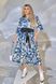 Женское свободное платье из софта цвет синий р.50/52 449674 449674 фото