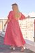Женское платье из софта миди цвет красный р.50/52 459561 459561 фото