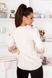 Женская блуза с рукавами с кружевом размер молочного цвета р.44/46 382923 380939 фото 2