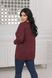 Женская блуза с V-образным вырезом цвет бордо р.54/56 446491 446491 фото 2