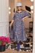 Женское свободное платье из софта цвет голубой-бежевый р.54/56 450718 450718 фото 4