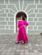 Женское длинное платье с рукавом малинового цвета р.L/XL 386979 386979 фото 3