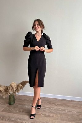 Женское платье с рукавом черного цвета р.M 385656 385656 фото