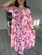 Женское свободное платье с воланами цвет розовый р.58/60 433288 433288 фото 2